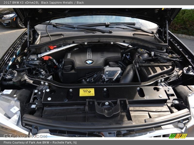 Black Sapphire Metallic / Black 2017 BMW X3 xDrive28i