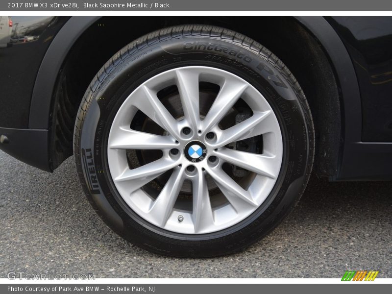 Black Sapphire Metallic / Black 2017 BMW X3 xDrive28i