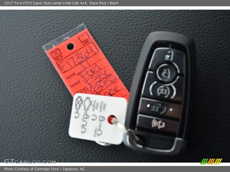 Race Red / Black 2017 Ford F350 Super Duty Lariat Crew Cab 4x4