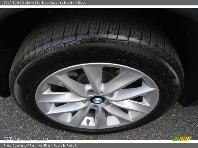 Black Sapphire Metallic / Black 2017 BMW X3 xDrive28i