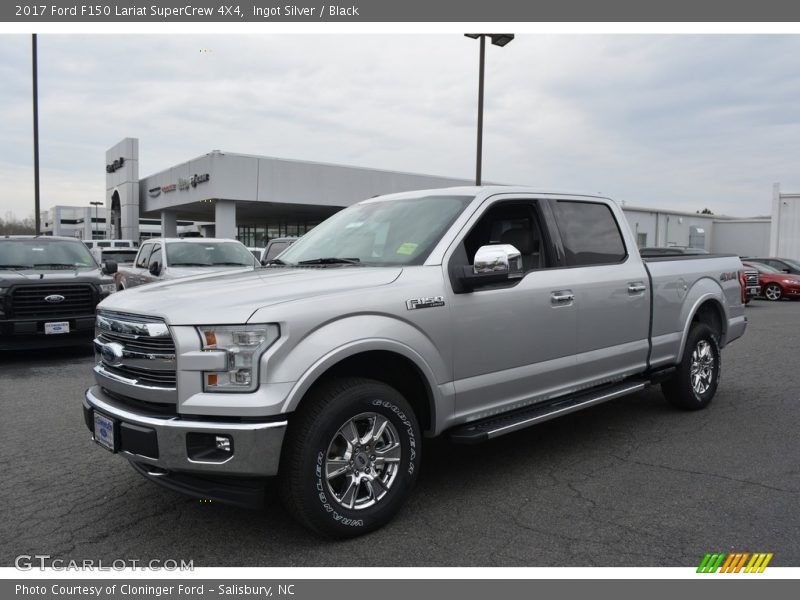 Ingot Silver / Black 2017 Ford F150 Lariat SuperCrew 4X4