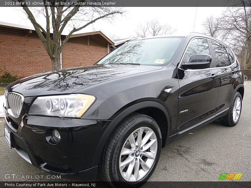 Jet Black / Oyster Nevada Leather 2011 BMW X3 xDrive 28i