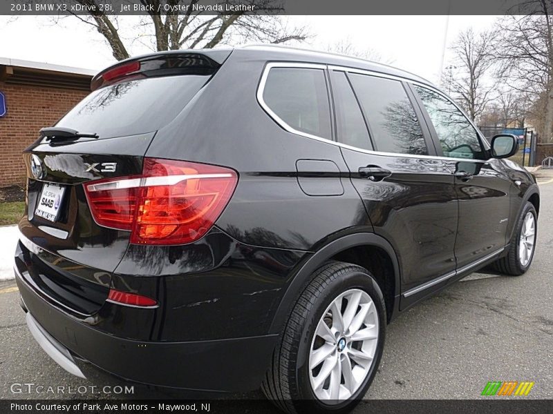 Jet Black / Oyster Nevada Leather 2011 BMW X3 xDrive 28i