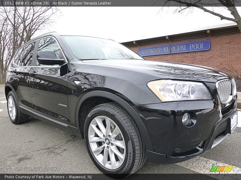 Jet Black / Oyster Nevada Leather 2011 BMW X3 xDrive 28i