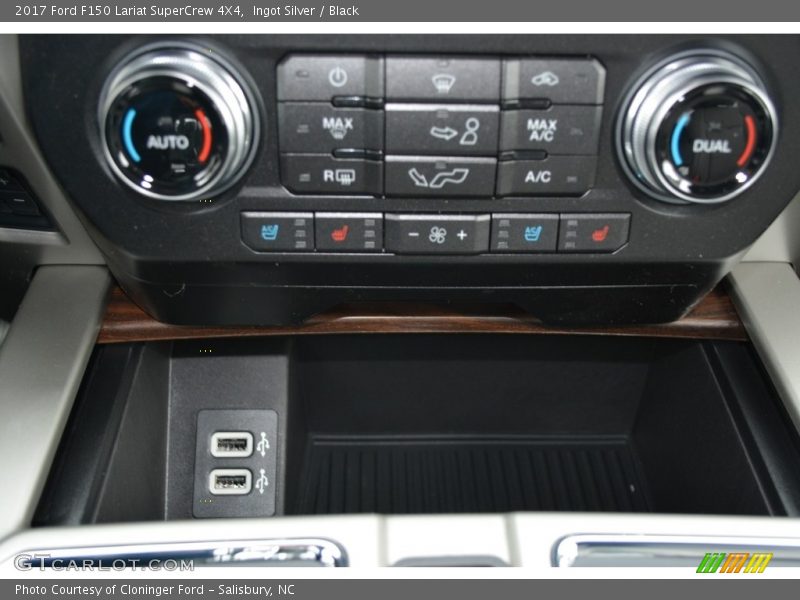 Ingot Silver / Black 2017 Ford F150 Lariat SuperCrew 4X4