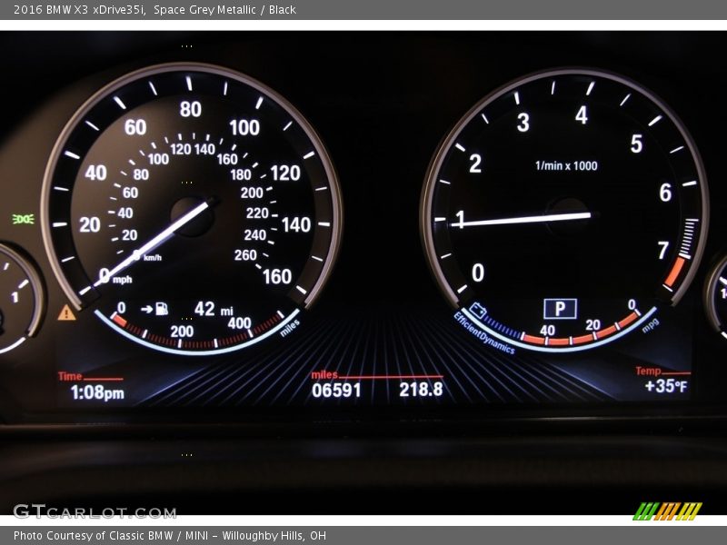Space Grey Metallic / Black 2016 BMW X3 xDrive35i