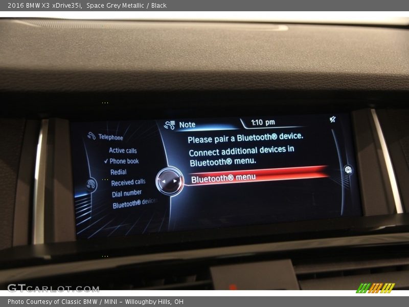 Space Grey Metallic / Black 2016 BMW X3 xDrive35i