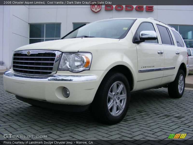 Cool Vanilla / Dark Slate Gray/Light Slate Gray 2008 Chrysler Aspen Limited