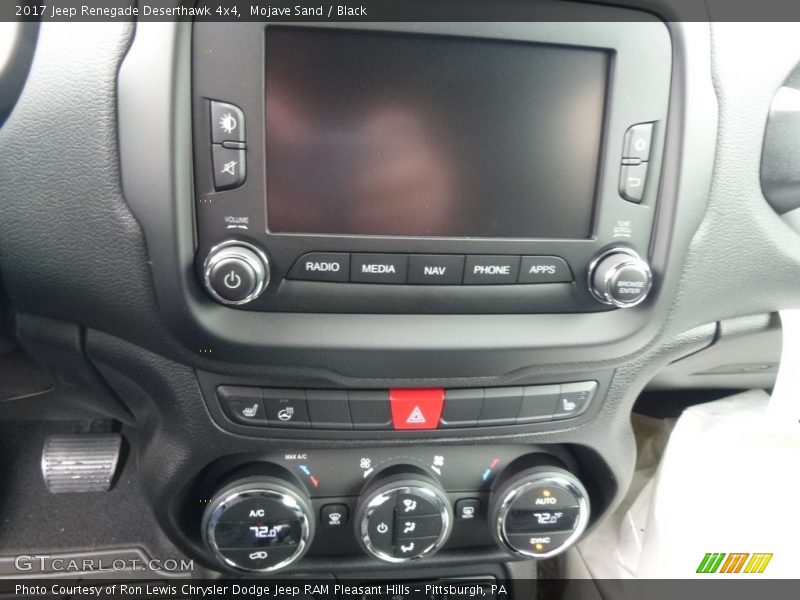 Mojave Sand / Black 2017 Jeep Renegade Deserthawk 4x4