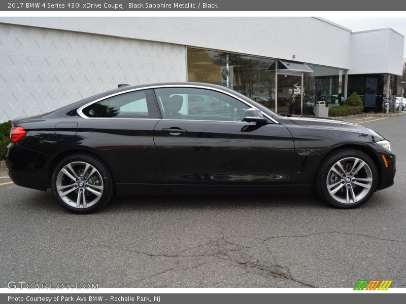 Black Sapphire Metallic / Black 2017 BMW 4 Series 430i xDrive Coupe