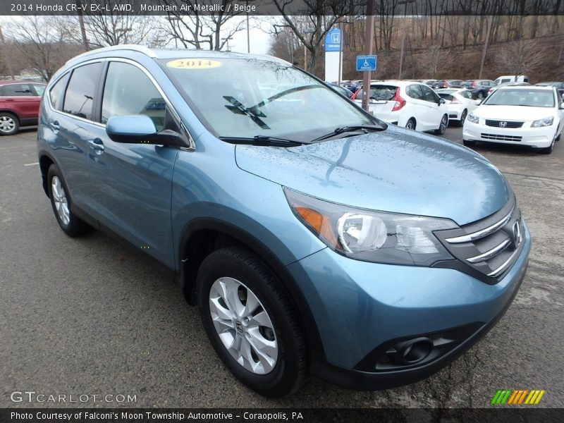 Mountain Air Metallic / Beige 2014 Honda CR-V EX-L AWD