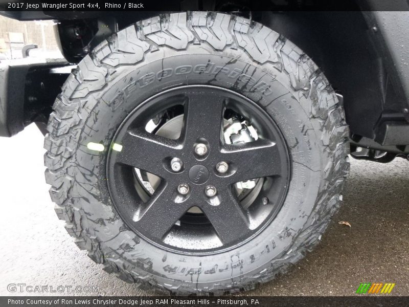 Rhino / Black 2017 Jeep Wrangler Sport 4x4