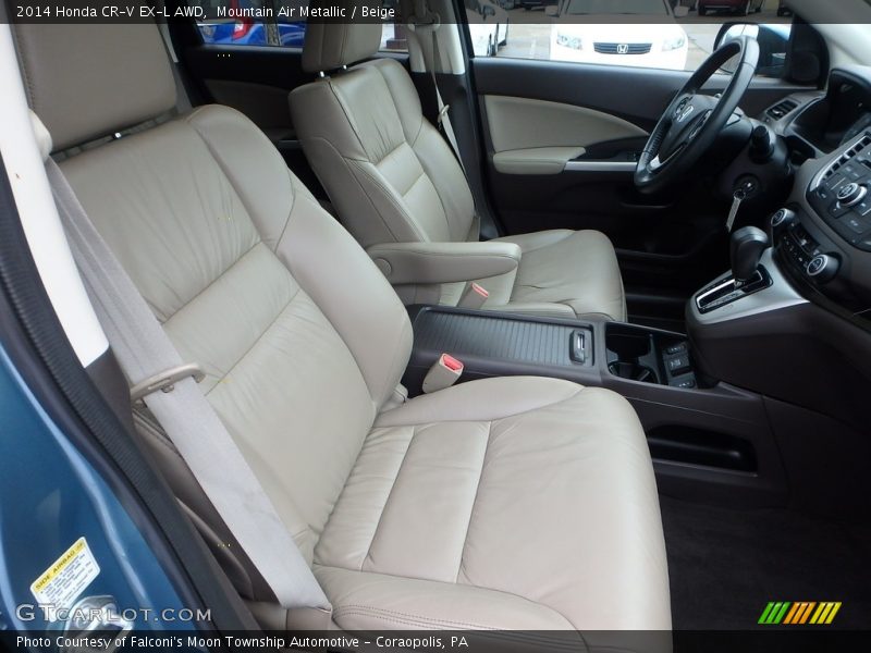Mountain Air Metallic / Beige 2014 Honda CR-V EX-L AWD