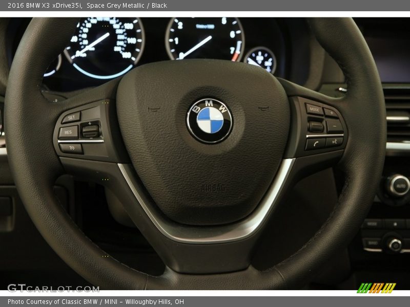 Space Grey Metallic / Black 2016 BMW X3 xDrive35i