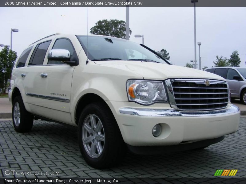 Cool Vanilla / Dark Slate Gray/Light Slate Gray 2008 Chrysler Aspen Limited