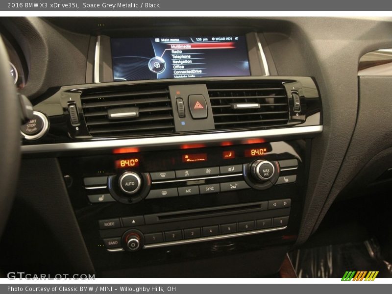 Space Grey Metallic / Black 2016 BMW X3 xDrive35i