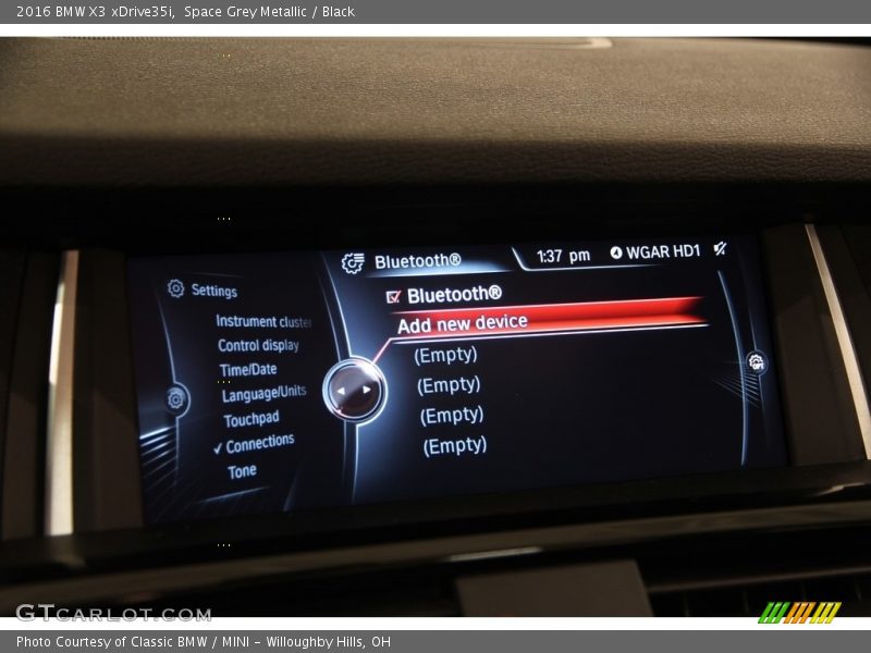 Space Grey Metallic / Black 2016 BMW X3 xDrive35i