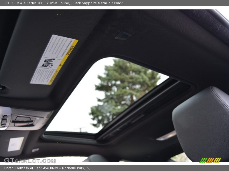 Black Sapphire Metallic / Black 2017 BMW 4 Series 430i xDrive Coupe