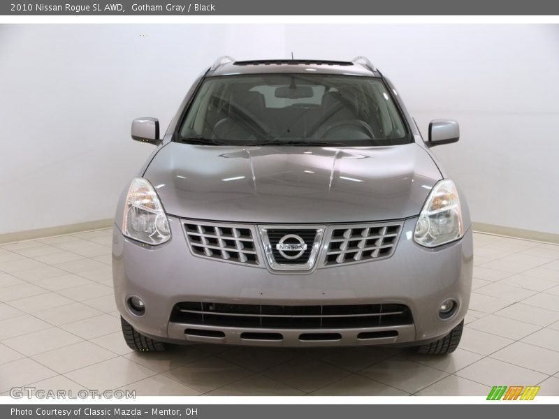 Gotham Gray / Black 2010 Nissan Rogue SL AWD