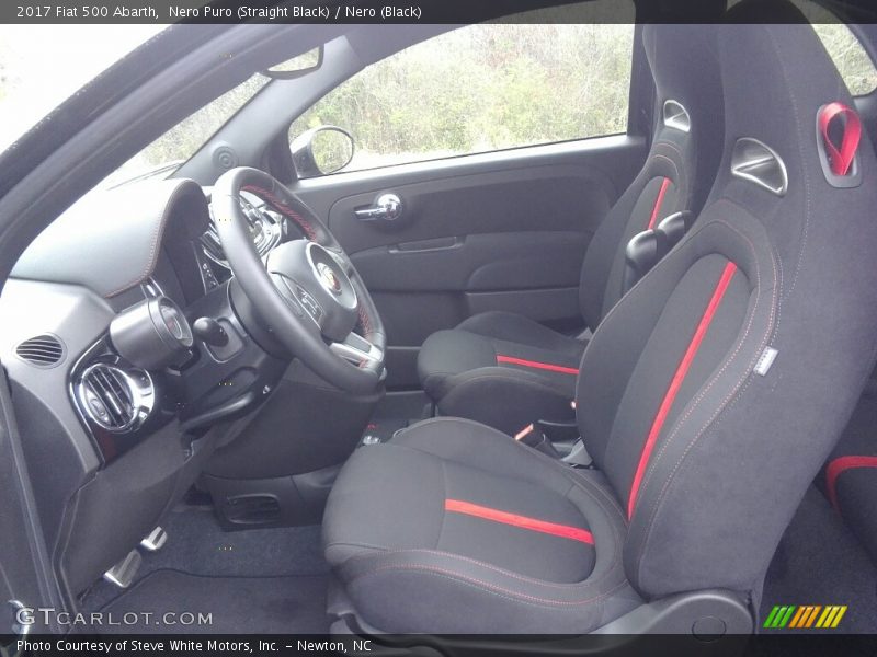 Front Seat of 2017 500 Abarth