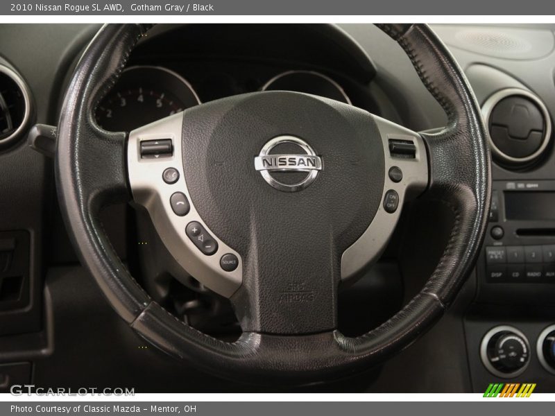 Gotham Gray / Black 2010 Nissan Rogue SL AWD