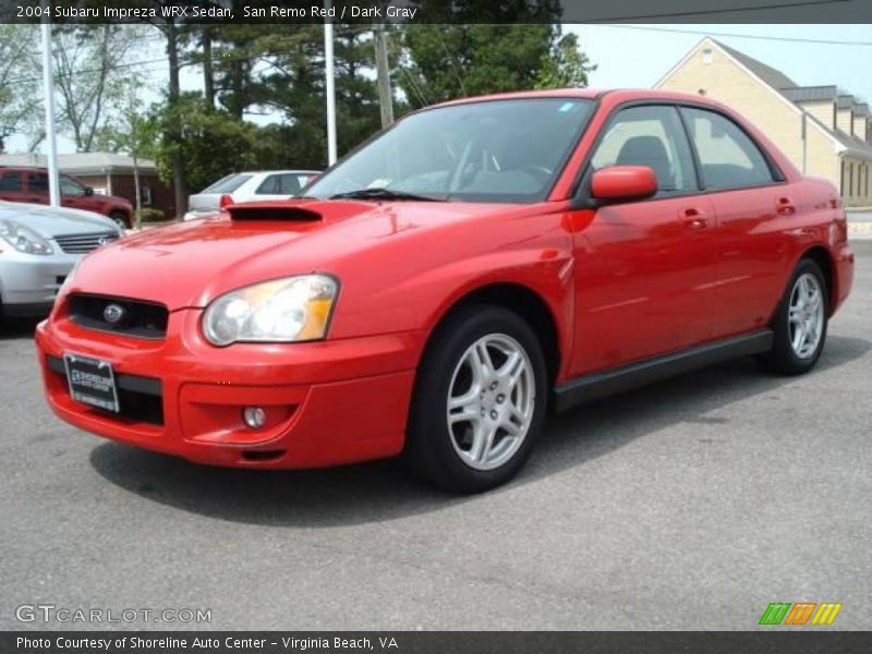 San Remo Red / Dark Gray 2004 Subaru Impreza WRX Sedan