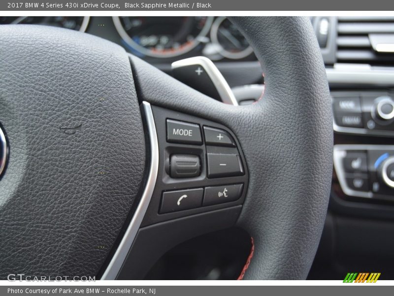 Black Sapphire Metallic / Black 2017 BMW 4 Series 430i xDrive Coupe