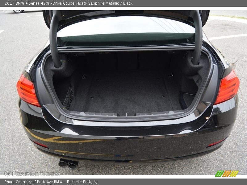 Black Sapphire Metallic / Black 2017 BMW 4 Series 430i xDrive Coupe