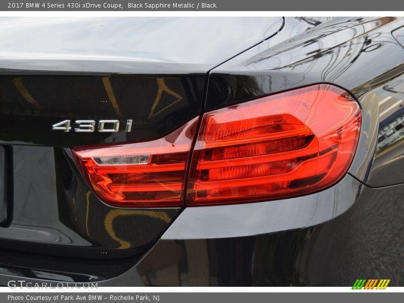 Black Sapphire Metallic / Black 2017 BMW 4 Series 430i xDrive Coupe