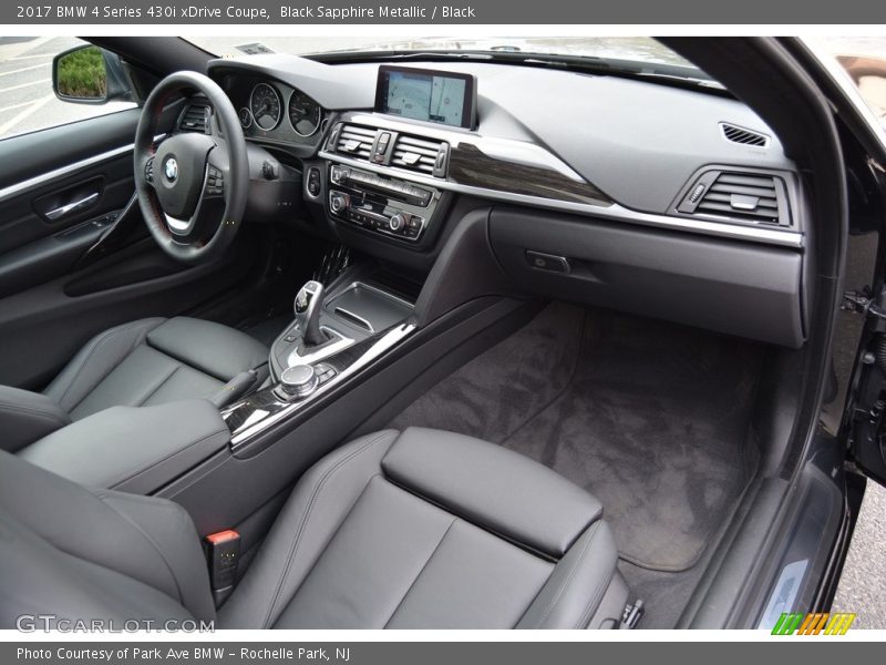 Black Sapphire Metallic / Black 2017 BMW 4 Series 430i xDrive Coupe