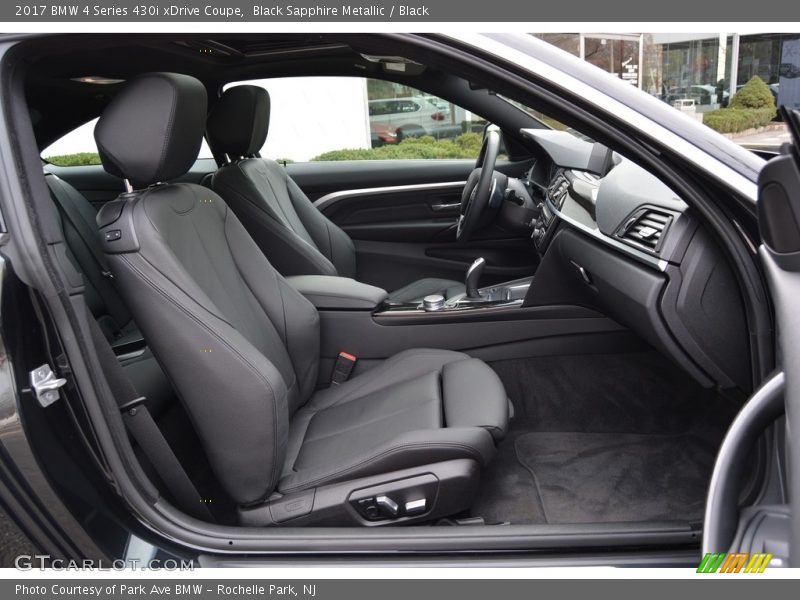 Black Sapphire Metallic / Black 2017 BMW 4 Series 430i xDrive Coupe