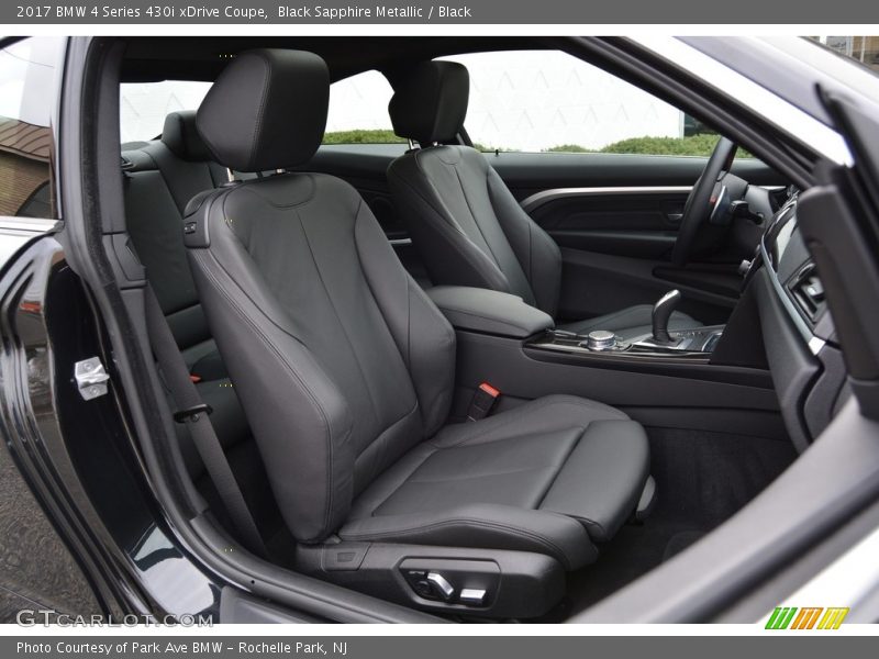 Black Sapphire Metallic / Black 2017 BMW 4 Series 430i xDrive Coupe