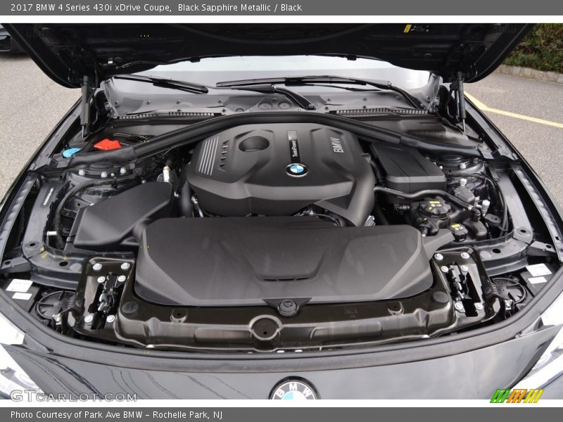 Black Sapphire Metallic / Black 2017 BMW 4 Series 430i xDrive Coupe