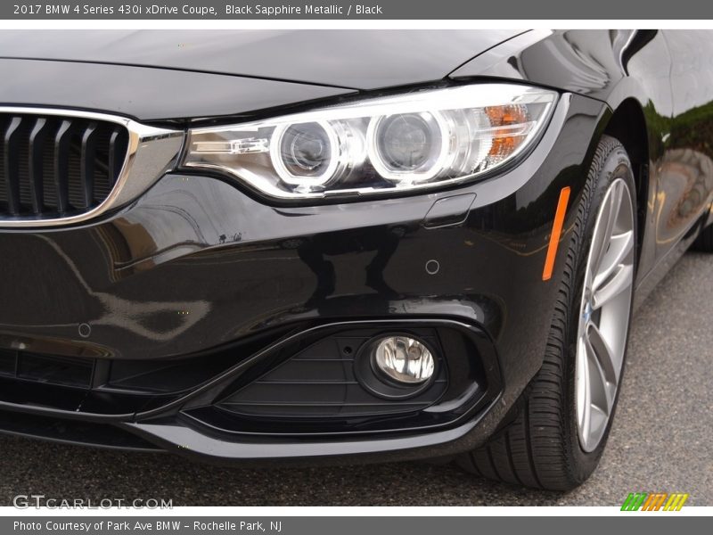Black Sapphire Metallic / Black 2017 BMW 4 Series 430i xDrive Coupe