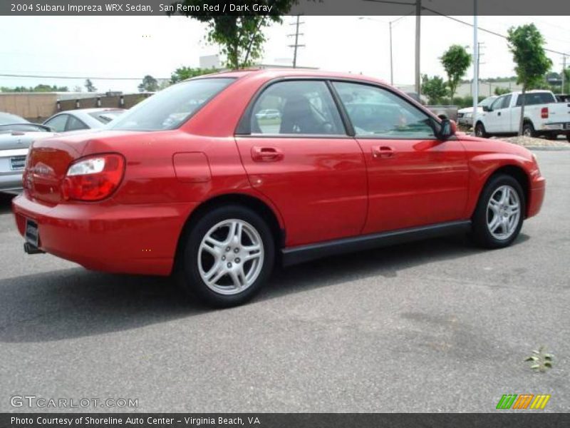 San Remo Red / Dark Gray 2004 Subaru Impreza WRX Sedan