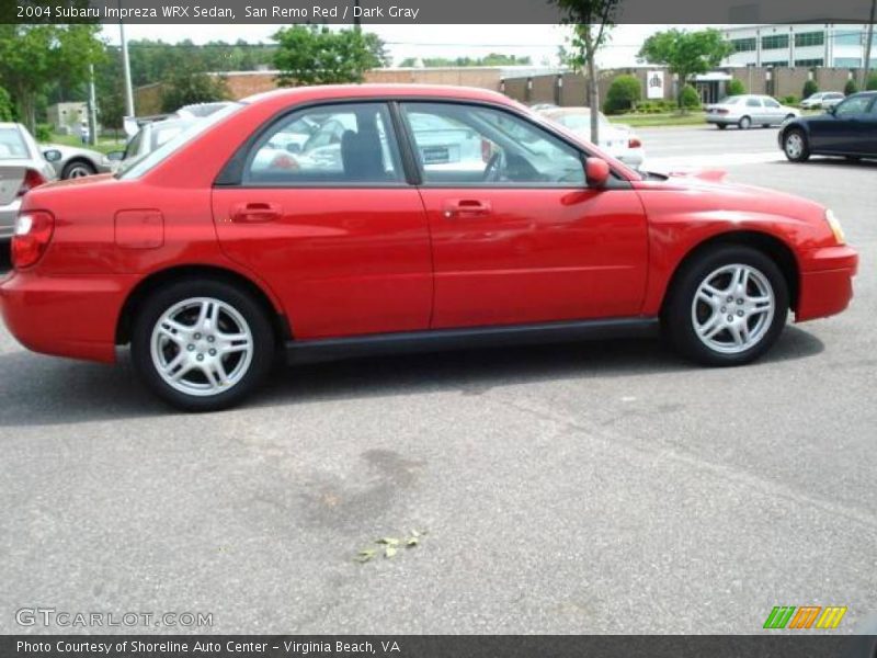 San Remo Red / Dark Gray 2004 Subaru Impreza WRX Sedan