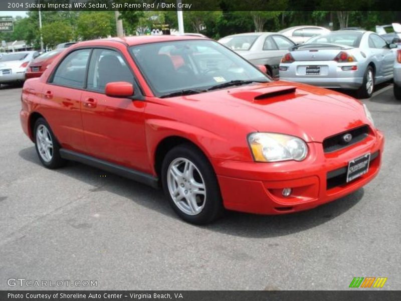 San Remo Red / Dark Gray 2004 Subaru Impreza WRX Sedan