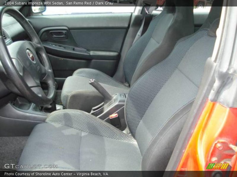 San Remo Red / Dark Gray 2004 Subaru Impreza WRX Sedan