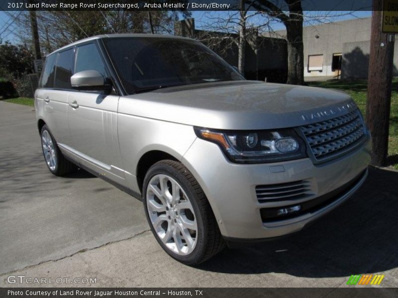 Aruba Metallic / Ebony/Ebony 2017 Land Rover Range Rover Supercharged