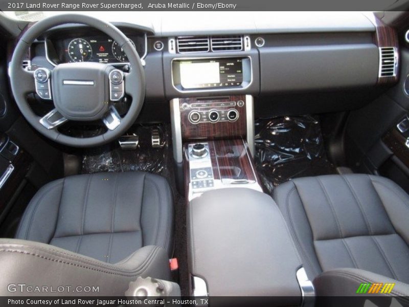 Aruba Metallic / Ebony/Ebony 2017 Land Rover Range Rover Supercharged