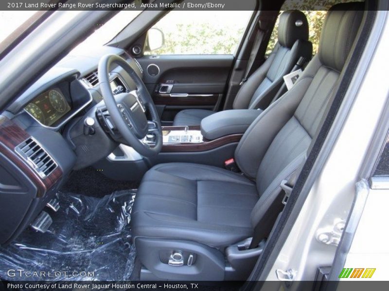 Aruba Metallic / Ebony/Ebony 2017 Land Rover Range Rover Supercharged