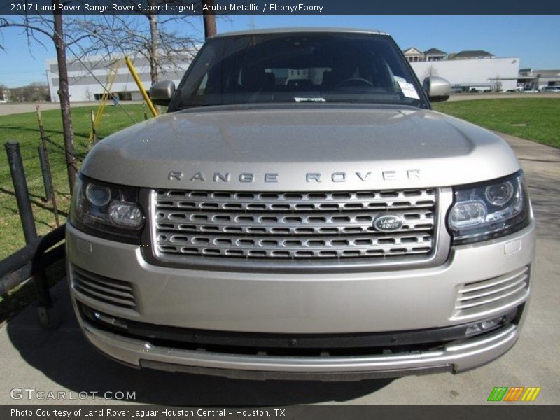 Aruba Metallic / Ebony/Ebony 2017 Land Rover Range Rover Supercharged