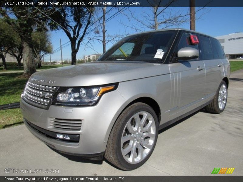 Aruba Metallic / Ebony/Ebony 2017 Land Rover Range Rover Supercharged
