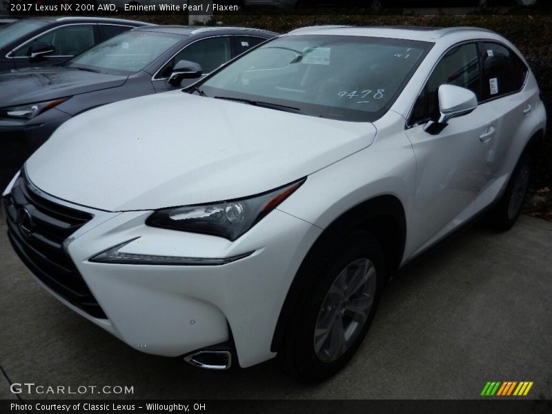 Eminent White Pearl / Flaxen 2017 Lexus NX 200t AWD