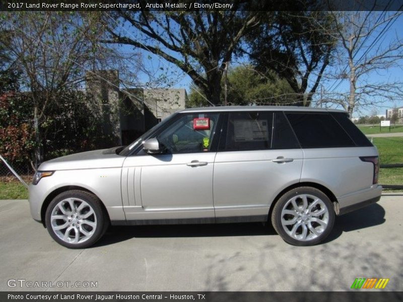Aruba Metallic / Ebony/Ebony 2017 Land Rover Range Rover Supercharged