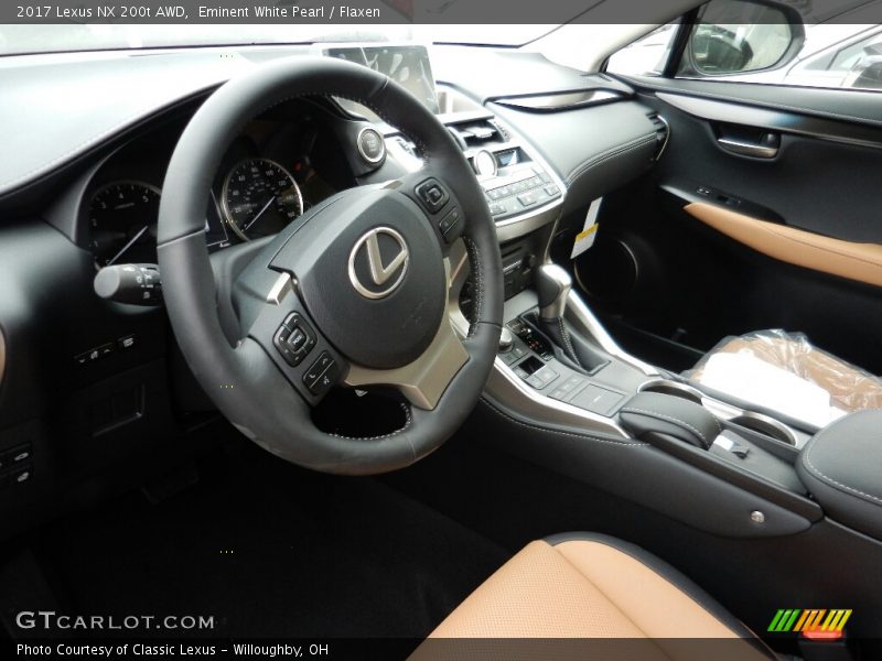 Eminent White Pearl / Flaxen 2017 Lexus NX 200t AWD