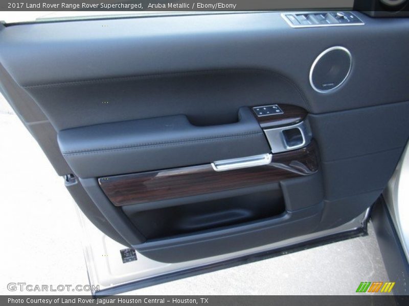 Aruba Metallic / Ebony/Ebony 2017 Land Rover Range Rover Supercharged