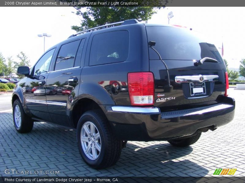 Brilliant Black Crystal Pearl / Light Graystone 2008 Chrysler Aspen Limited