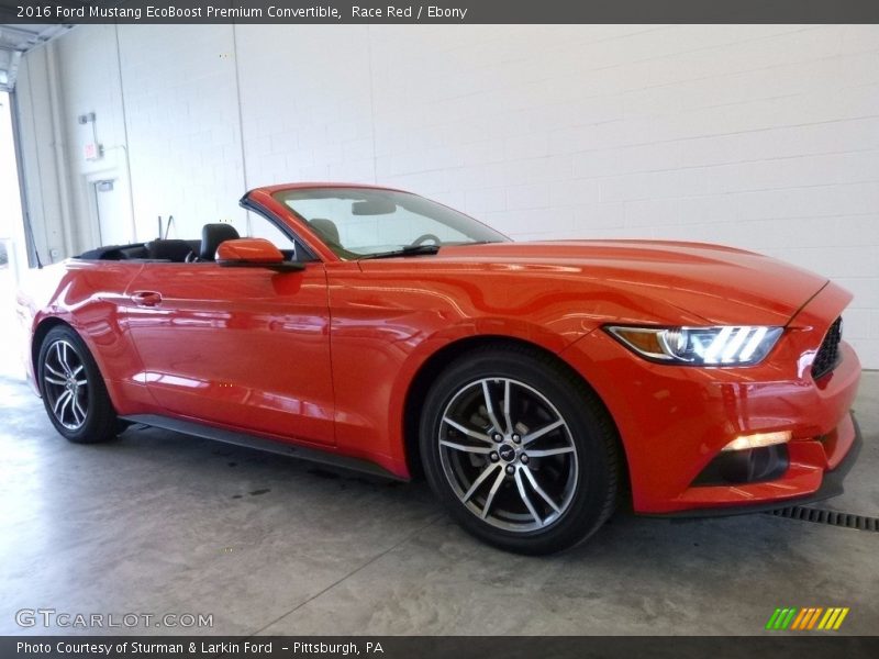 Race Red / Ebony 2016 Ford Mustang EcoBoost Premium Convertible