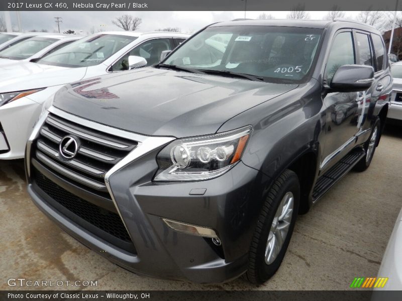 Nebula Gray Pearl / Black 2017 Lexus GX 460